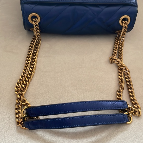 Michael Kors Vivianne Quilted Leather Medium Shoulder Flap Bag in Midnight Blue - Picture 15 of 16
